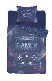 Obliečky Gamer blue 140/200, 70/80