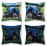 Povlak na vankúšik Traktor blue svietiace 40/40