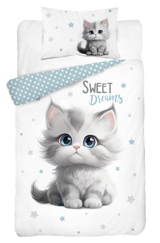 Obliečky do postieľky Mačiatko sweet dreams 100/135, 40/60