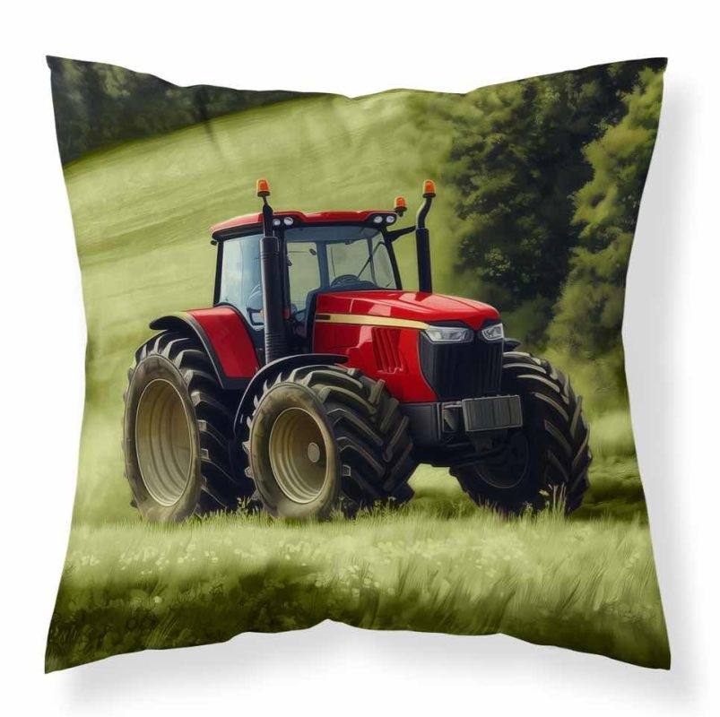 Obliečka na vankúšik Traktor červený micro 40/40