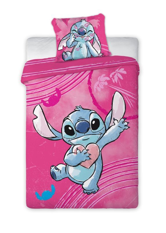 Obliečky Lilo and Stitch pink 140/200, 70/90