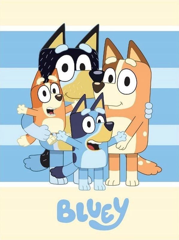 Fleece deka Bluey 100/140