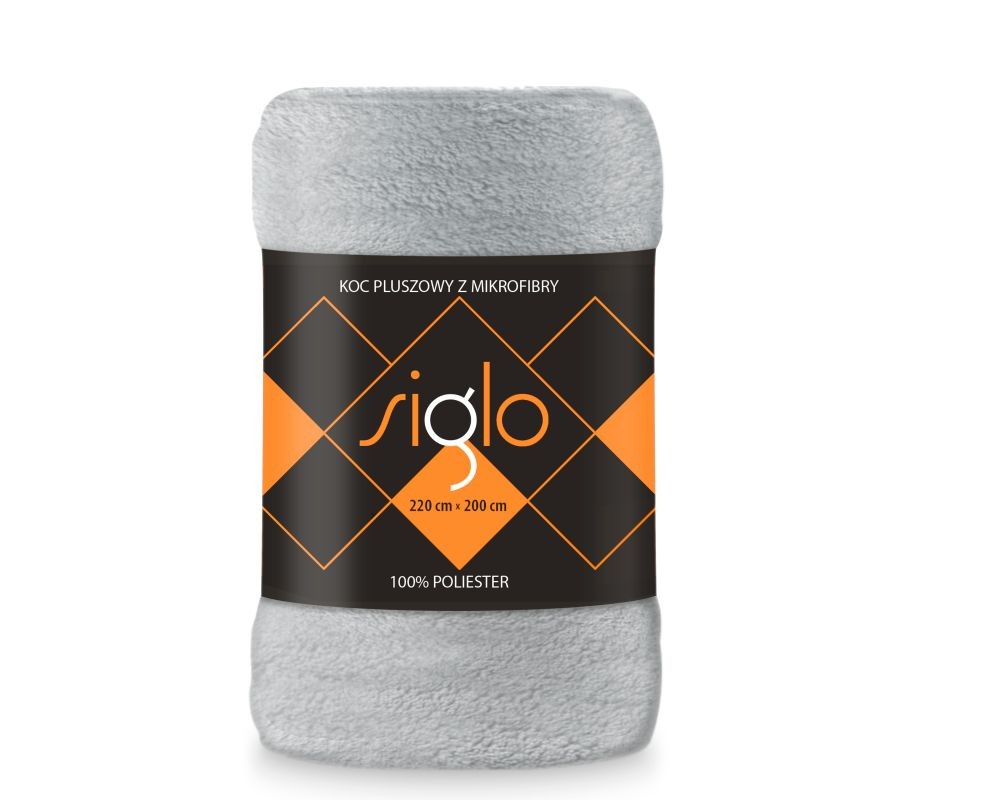 Deka mikroplyš super soft svetlo sivá 220/200