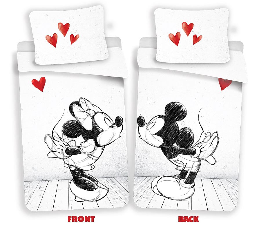 Obliečky Mickey a Minnie láska 02 140/200, 70/90