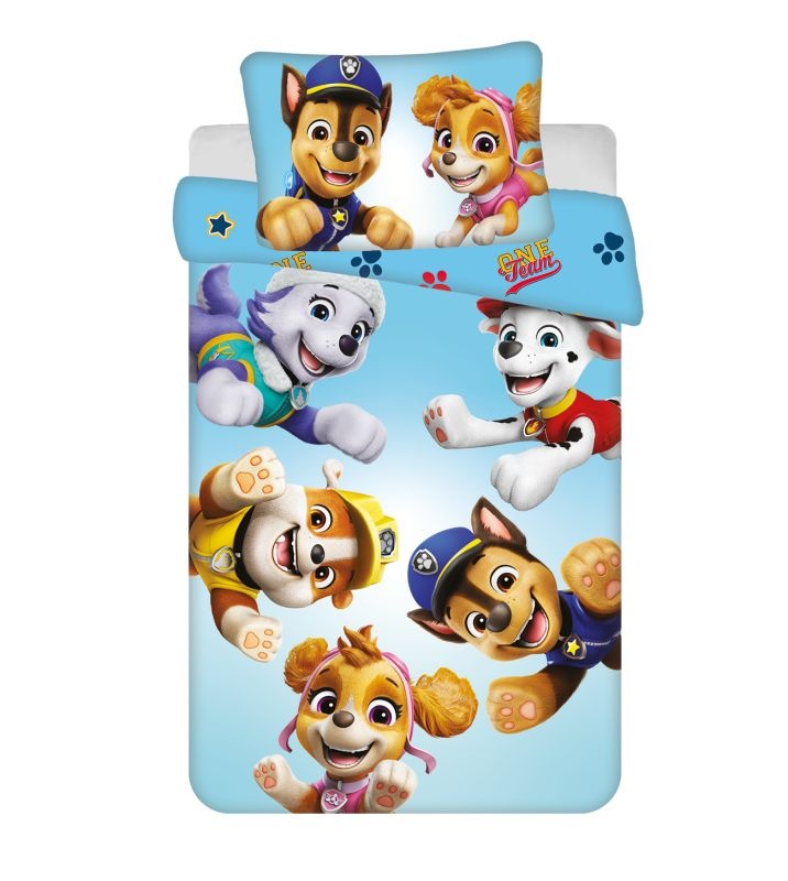 JERRY FABRICS Bavlnené obliečky do postieľky Disney Paw Patrol PP650 baby 100x135 cm + 40x60 cm