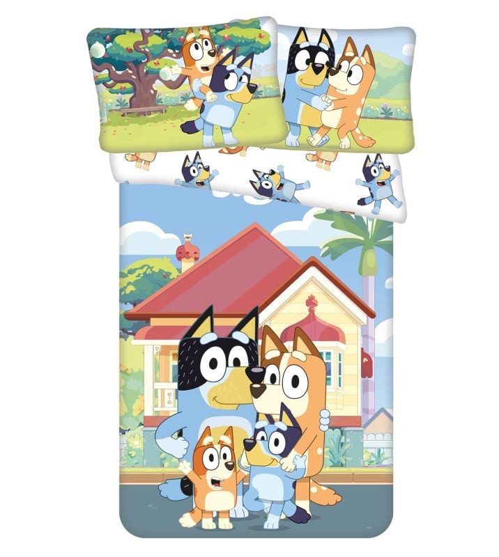 JERRY FABRICS Bavlnené obliečky do postieľky Disney Bluey 061 baby 100x135 cm + 40x60 cm