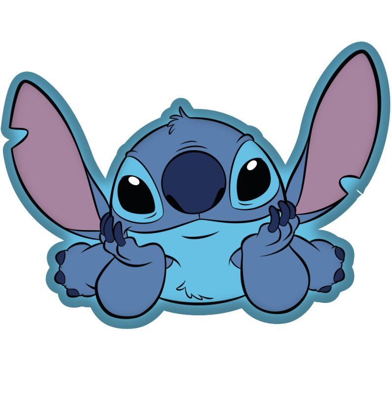 Tvarovaný plyšový vankúšik Lilo and Stitch 33x25 cm