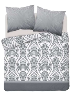Francúzske obliečky Ornamenty grey 220/200, 2x70/80