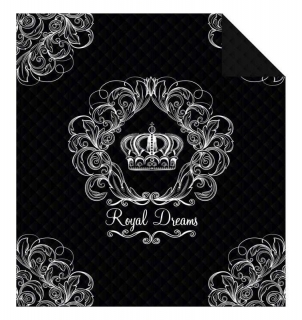 Prehoz na posteľ Royal Dreams black 170/210