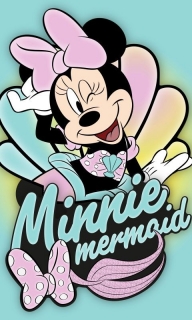 Detský uterák Minnie mermaid