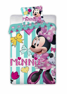 Obliečky do postieľky Minnie 100/135, 40/60