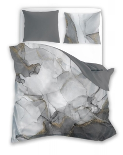 Francúzske obliečky bavlnený satén Minerál Grey 220/200, 2x70/80