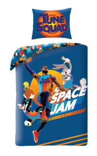 Obliečky Premium Space Jam blue 140/200, 70/90