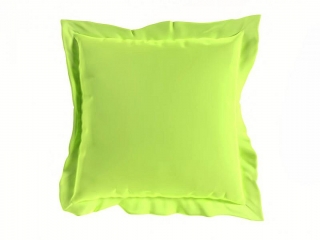 Saténová obliečka na vankúšik svetlo zelená 40/40 cm