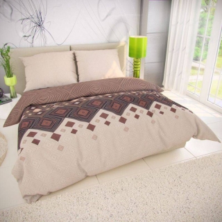 Francúzské Obliečky COFFEE béžové 220/200, 70/90 cm