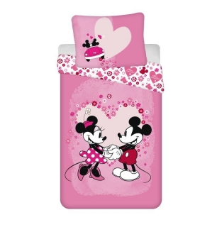 Obliečky Mickey a Minnie Love micro 140/200, 70/90