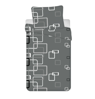 MICRO 3D Obliečky Kocky sivé 140/200, 70/90
